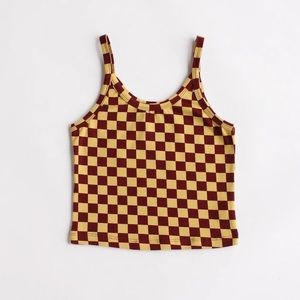 ARQ Organic Crop Tank in Pierrot